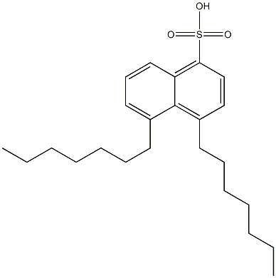 4,5-Diheptyl-1-naphthalenesulfonic acid Struktur