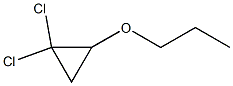 1,1-Dichloro-2-propoxycyclopropane Struktur