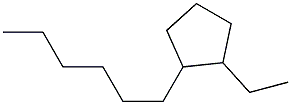 1-Ethyl-2-hexylcyclopentane Struktur