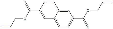 2,6-Naphthalenedicarboxylic acid diallyl ester Struktur