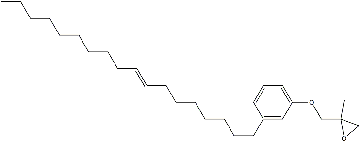 3-(8-Octadecenyl)phenyl 2-methylglycidyl ether Struktur