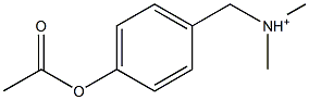 4-Acetyloxy-N,N-dimethylbenzenemethanaminium Struktur