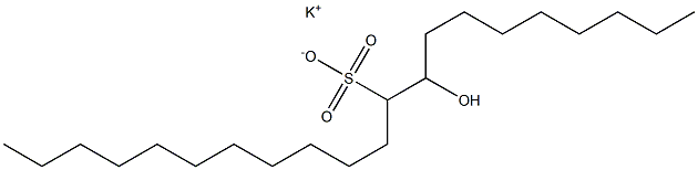 9-Hydroxyhenicosane-10-sulfonic acid potassium salt Struktur