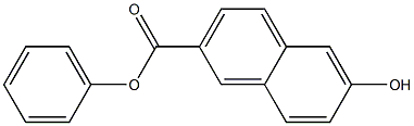 6-Hydroxy-2-naphthoic acid phenyl ester Struktur