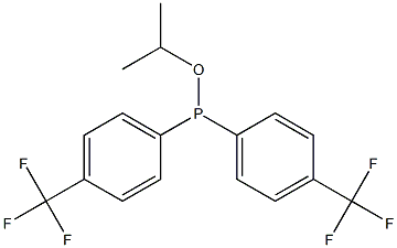 Di(4-trifluoromethylphenyl)phosphinous acid isopropyl ester Struktur