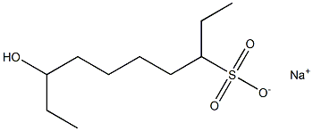 8-Hydroxydecane-3-sulfonic acid sodium salt Struktur