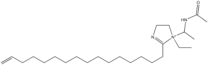 1-[1-(Acetylamino)ethyl]-1-ethyl-2-(15-hexadecenyl)-2-imidazoline-1-ium Struktur