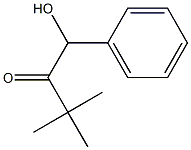 1-Hydroxy-1-phenyl-3,3-dimethyl-2-butanone Struktur