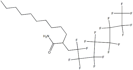 2-(2,2,3,3,4,4,5,5,6,6,7,7,8,8,9,9,9-Heptadecafluorononyl)dodecanamide Struktur