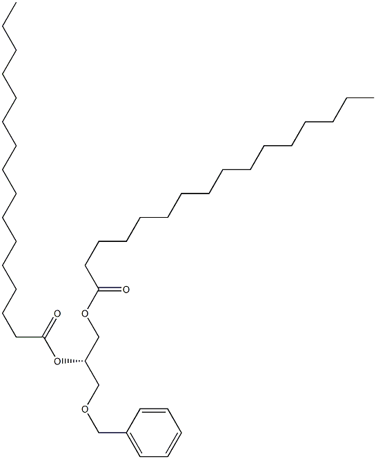 [S,(+)]-3-O-Benzyl-1-O,2-O-dipalmitoyl-L-glycerol Struktur