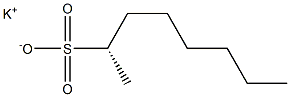 [S,(-)]-2-Octanesulfonic acid potassium salt Struktur