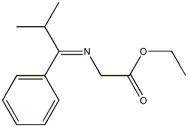 N-[(Ethoxycarbonyl)methyl]-2-methyl-1-phenylpropylideneamine Struktur