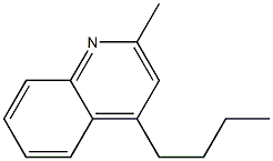 4-Butyl-2-methylquinoline Struktur