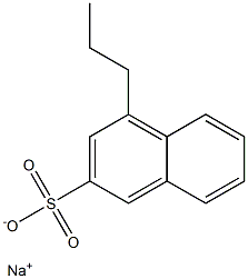 4-Propyl-2-naphthalenesulfonic acid sodium salt Struktur