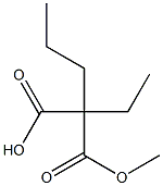 Ethylpropylmalonic acid hydrogen 1-methyl ester Struktur