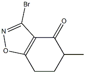 3-Bromo-4,5,6,7-tetrahydro-5-methyl-1,2-benzisoxazol-4-one Struktur