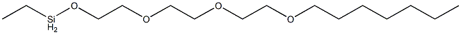 Ethyl[2-[2-[2-(heptyloxy)ethoxy]ethoxy]ethoxy]silane Struktur