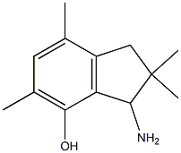 3-Amino-2,3-dihydro-2,2,5,7-tetramethyl-1H-inden-4-ol Struktur