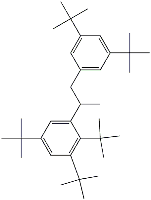 2-(2,3,5-Tri-tert-butylphenyl)-1-(3,5-di-tert-butylphenyl)propane Struktur