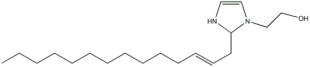 2-(2-Tetradecenyl)-4-imidazoline-1-ethanol Struktur