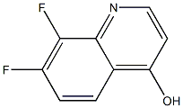 7,8-Difluoro-quinolin-4-ol Struktur