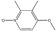 4-Methoxy-2,3-dimethyl-pyridine 1-oxide Struktur