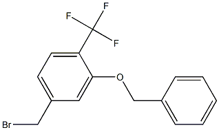 2-Benzyloxy-4-bromomethyl-1-trifluoromethyl-benzene Struktur