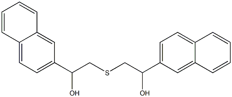 2-(2-HYDROXY-2-NAPHTHALEN-2-YL-ETHYLSULFANYL)-1-NAPHTHALEN-2-YL-ETHANOL Struktur