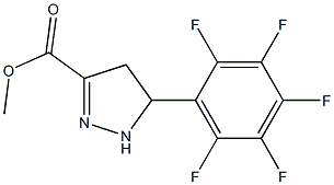 METHYL 5-(PERFLUOROPHENYL)-4,5-DIHYDRO-1H-PYRAZOLE-3-CARBOXYLATE Struktur