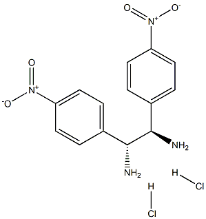 (R,R)-1,2-Bis(4-nitrophenyl)-1,2-ethanediamine dihydrochloride, 95%, ee 99% Struktur