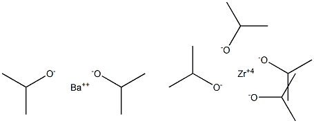 Barium zirconium isopropoxide, 10% w/v in isopropanol, packaged under Argon in resealable ChemSeal^t bottles Struktur