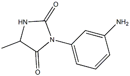 3-(3-aminophenyl)-5-methylimidazolidine-2,4-dione Struktur