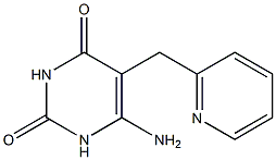 6-Amino-1-pyridin-2-ylmethyl-1H-pyrimidine-2,4-dione Struktur