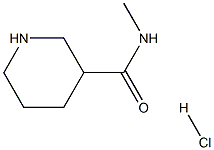 N-Methyl-3-piperidinecarboxamide hydrochloride Struktur