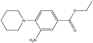 Ethyl 3-amino-4-(1-piperidinyl)benzoate Struktur