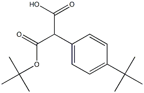 2-(tert-butoxycarbonyl)-2-(4-tert-butylphenyl)acetic acid Struktur