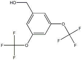 3,5-Bis(Trifluoromethoxy)benzylalcohol Struktur