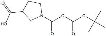 1-Boc-pyrrolidine-1,3-dicarboxylate Struktur