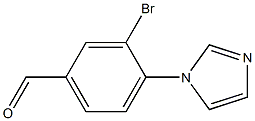 3-Bromo-4-(1H-imidazol-1-yl)benzaldehyde Struktur