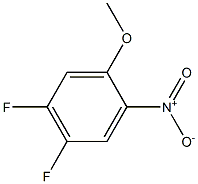 4,5-二氟-2-硝基苯甲醚, , 結(jié)構(gòu)式