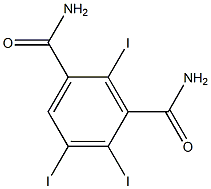 triiodo-1,3-benzenedicarboxamide Struktur