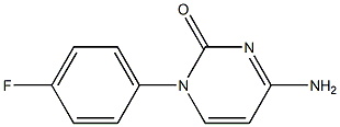 4-Amino-1-(4-fluoro-phenyl)-1H-pyrimidin-2-one Struktur