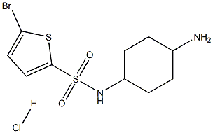 5-Bromo-thiophene-2-sulfonic acid (4-amino-cyclohexyl)-amide hydrochloride Struktur