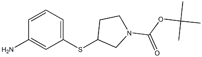 3-(3-Amino-phenylsulfanyl)-pyrrolidine-1-carboxylic acid tert-butyl ester Struktur