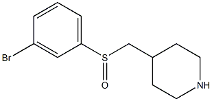 4-(3-Bromo-benzenesulfinylmethyl)-piperidine Struktur