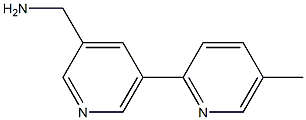 (5-(5-methylpyridin-2-yl)pyridin-3-yl)methanamine Struktur