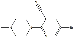 5-bromo-2-(4-methylpiperazin-1-yl)pyridine-3-carbonitrile Struktur