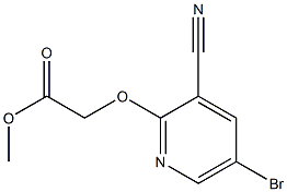 methyl 2-(5-bromo-3-cyanopyridin-2-yloxy)acetate Struktur