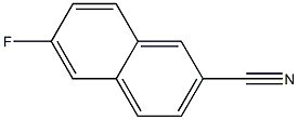 2-Cyano-6-fluoronaphthalene Struktur