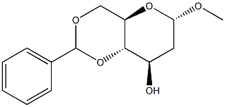 Methyl 4,6-O-benzylidene-2-deoxy-a-D-glucopyranoside Struktur